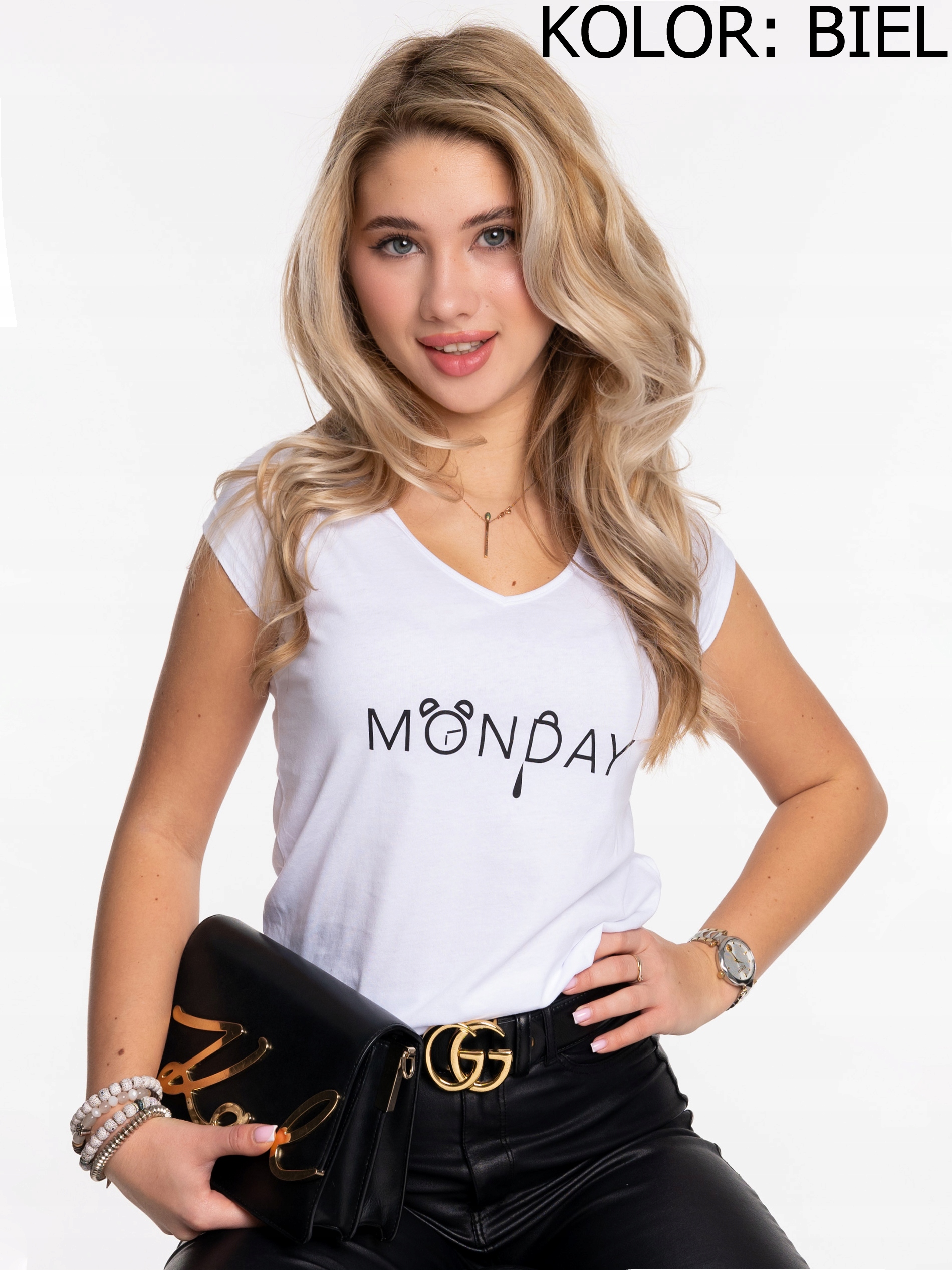 GENIALNY MODEL KOBIECA BLUZKA DUŻO KOLORÓW Rękaw krótki rękaw