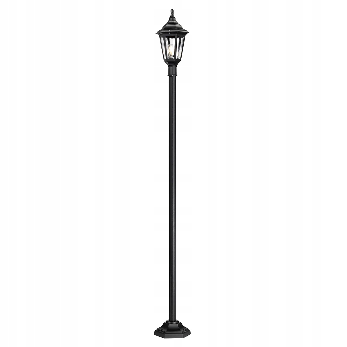 Vonkajšia záhradná lampa klasická čierna 193 cm Elstead
