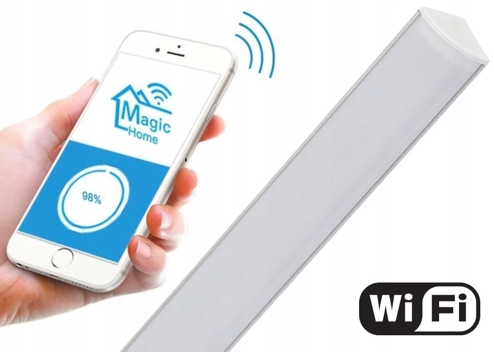 Led rohová nábytková lišta pod skříňku 160 cm WiFi