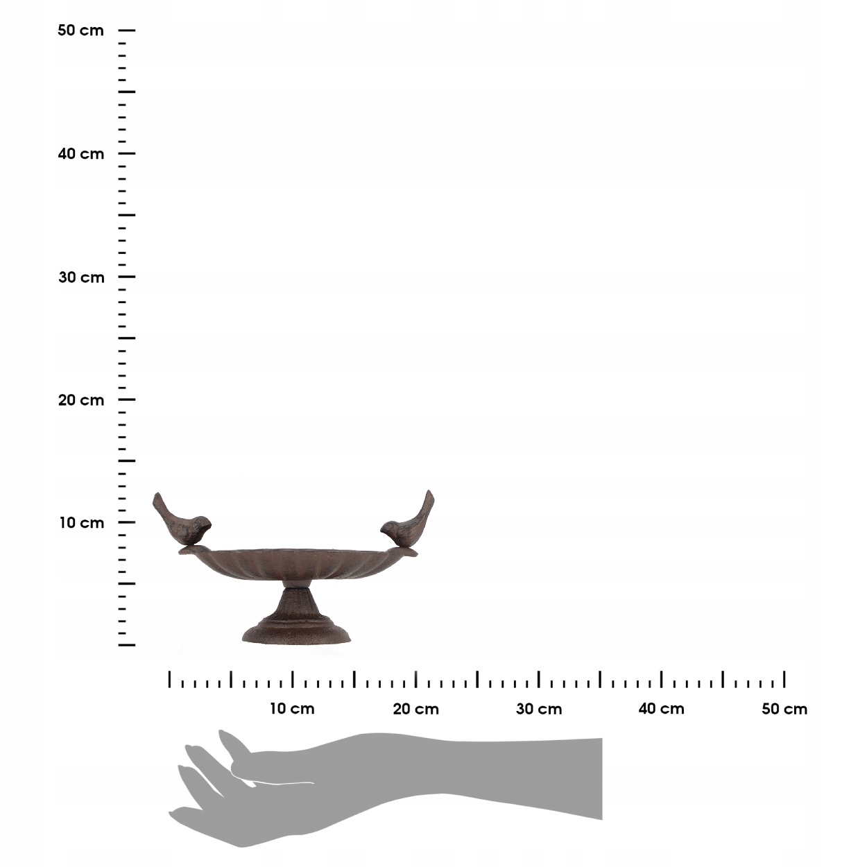 Żeliwne poidełko dla ptaków ogrodowe na nóżce dekoracja rustykalna vintage Producent inny