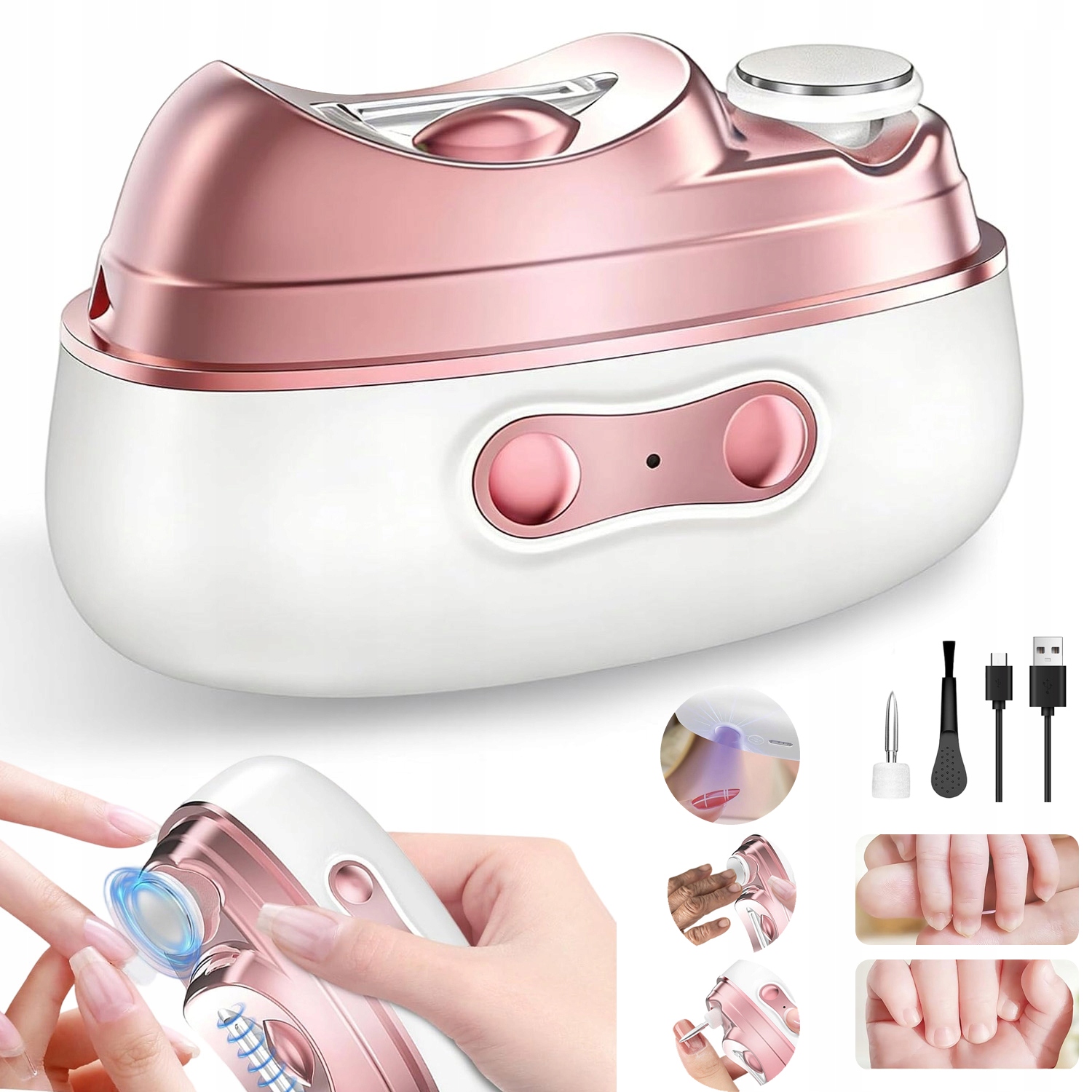 Automatický Elektrický Nůž Na Nehty Na Rukou A Pilník Pro Seniory