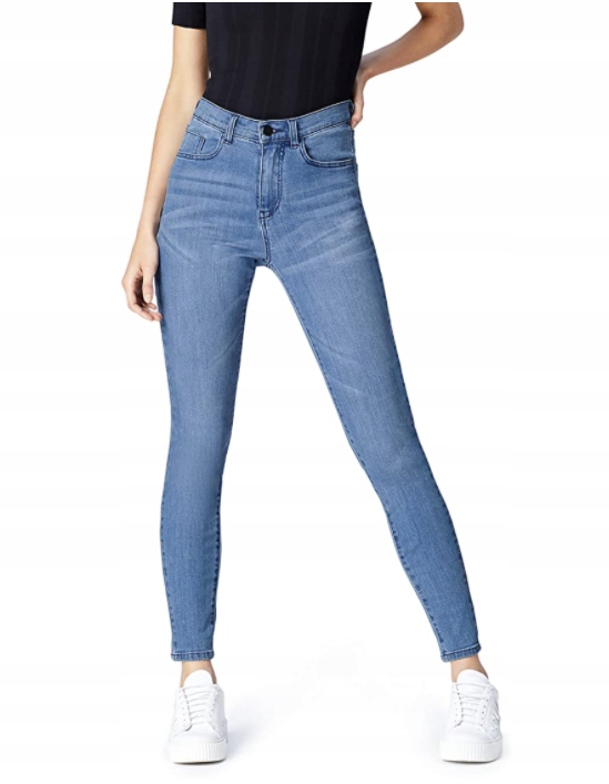 

Spodnie damskie jeansy wysoki stan, Xs 34 26W32L