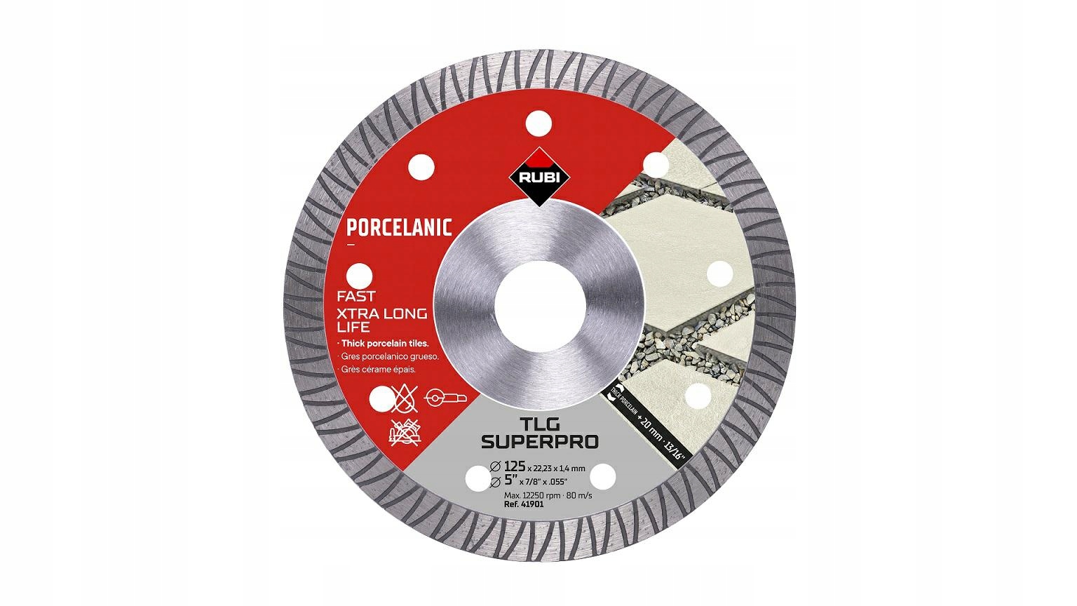 Rubi Diamantový Kotouč Tlg 125 mmx22,23 mm Superpro Pro Keramiku A Kámen
