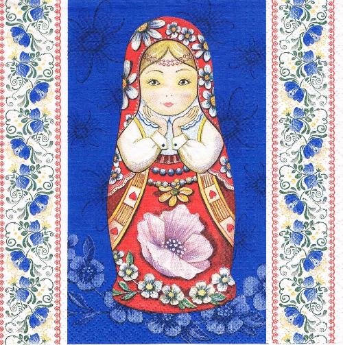 Serwetka decoupage 46F serwetki Ludowa Folk