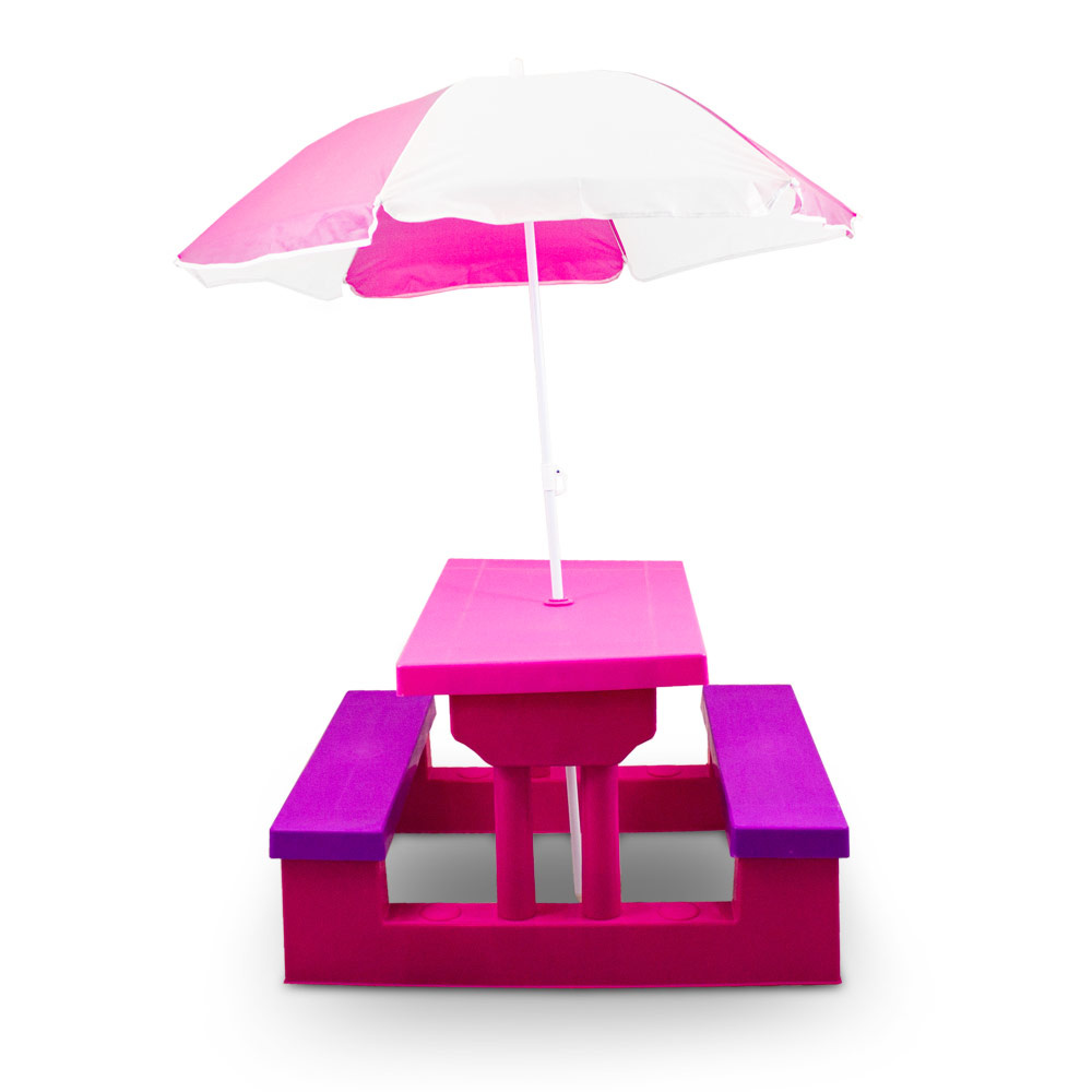 журнальний столик лавка дитячий Садовий парасолька Рожевий Код виробника M18830