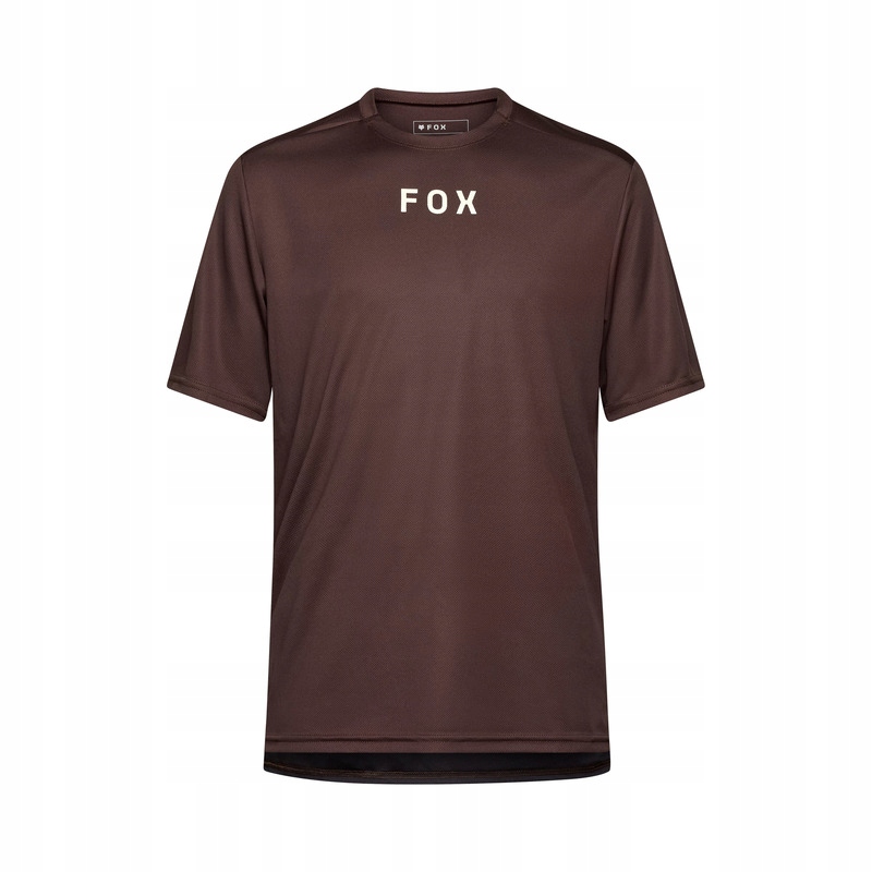 Koszulka Rowerowa T-Shirt Mtb Fox Ranger Wordmark Cocoa Brown Rozmiar L