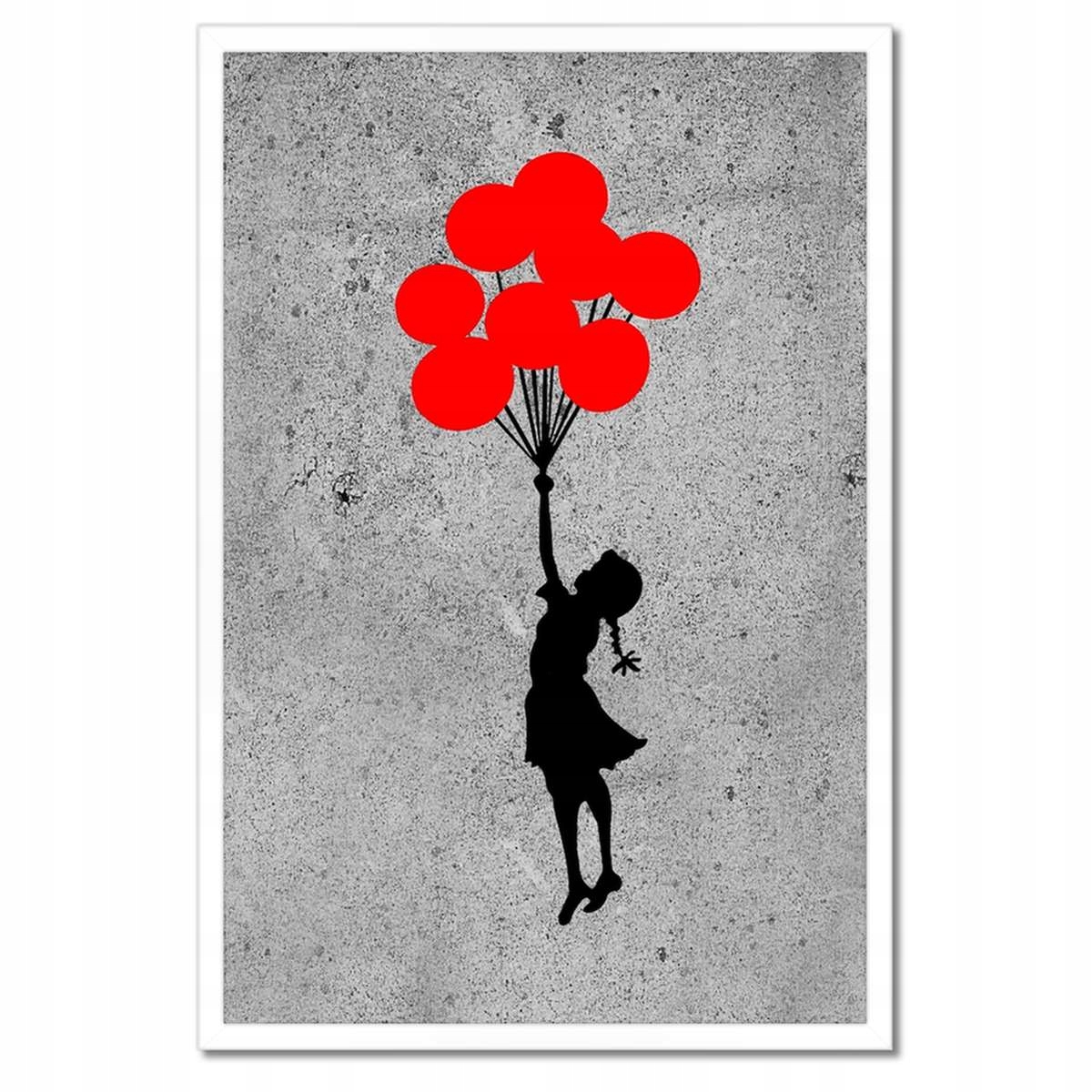 Plakáty v rámu 40x60 Banksy Dívka Balóny