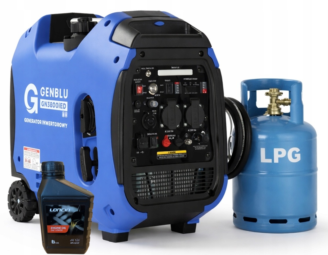 Invertorový generátor Genblu GN3800iED 3800W Lpg benzín Eco