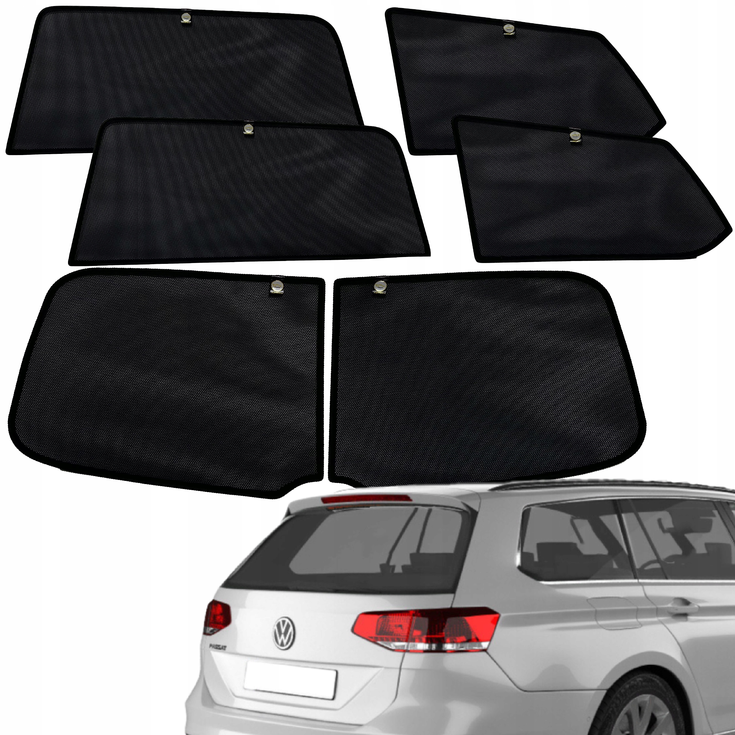 Krytky sluneční clony určené pro Vw Passat B8 kombi na sklo