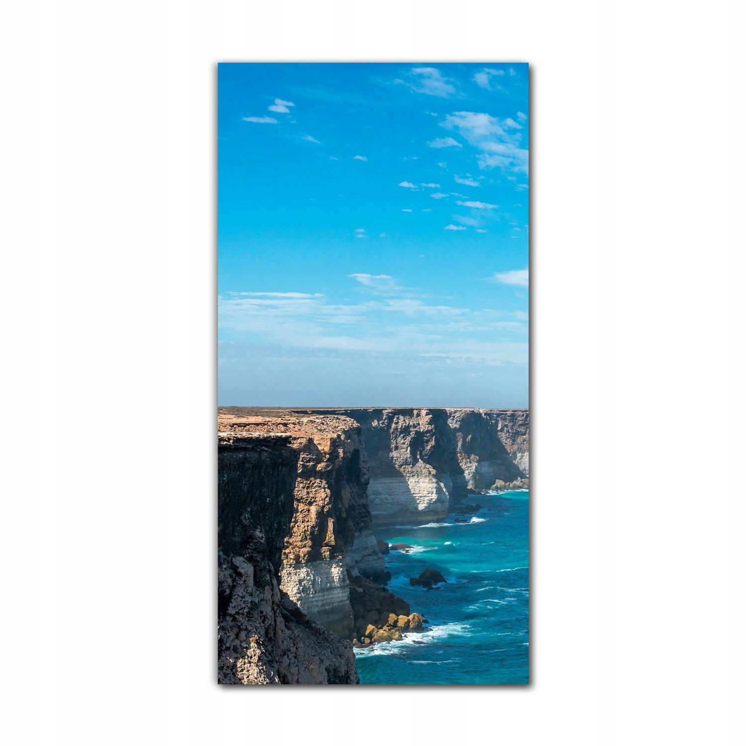 

Foto-obraz szklany do salonu 60x120 Klif wybrzeże