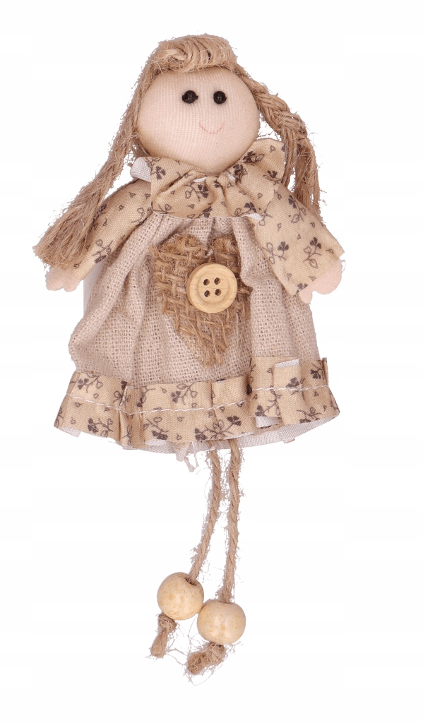 

Aniołek materiałowy zawieszka beż 13cm