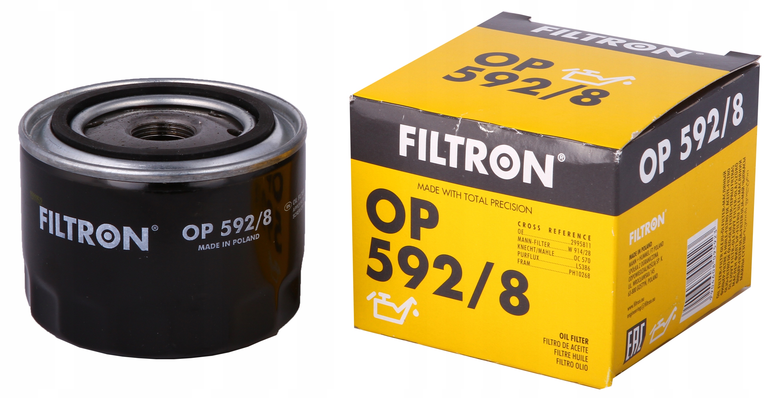 Filtr oleju Filtron OP 592/8