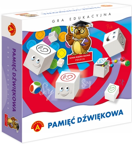 PAMIĘĆ DŹWIĘKOWA GRA PLANSZOWA EDUKACYJNA MEMO 5+
