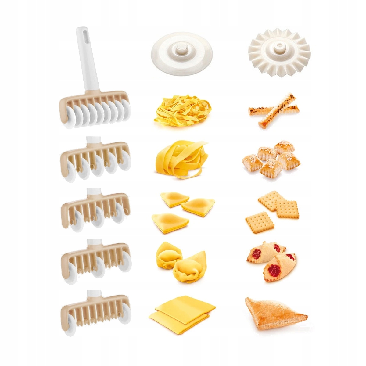 WYKRAWACZ RADEŁKO NÓŻ WAŁEK DO CIASTA MAKARONU 9 PŁASKICH KÓŁEK EAN (GTIN) 5906716935993