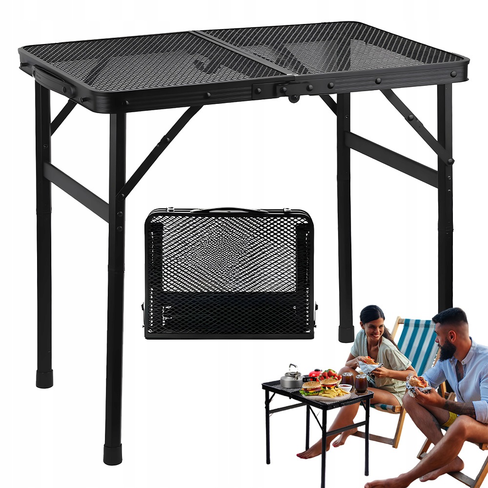 Aluminiowy Składany Stolik Outdoor Dwie Wysokości Do Grillowania