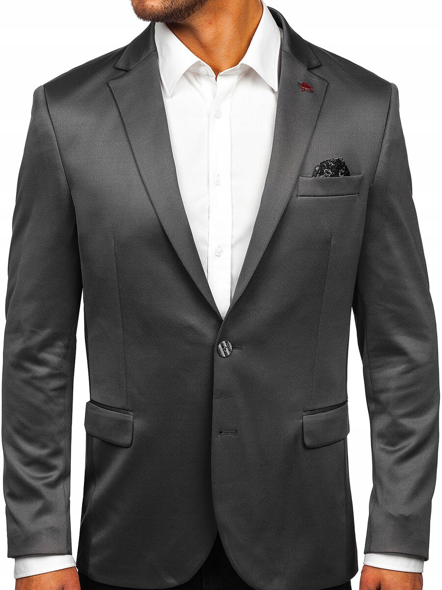 Sako Casual Šedé 022 DENLEY_XS/46