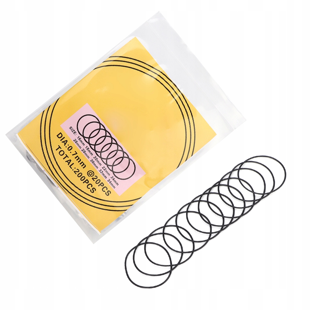 200X РЕЗИНОВОЕ СИЛИКОНОВОЕ УПЛОТНИТЕЛЬНОЕ КОЛЬЦО ДЛЯ ЧАСОВ