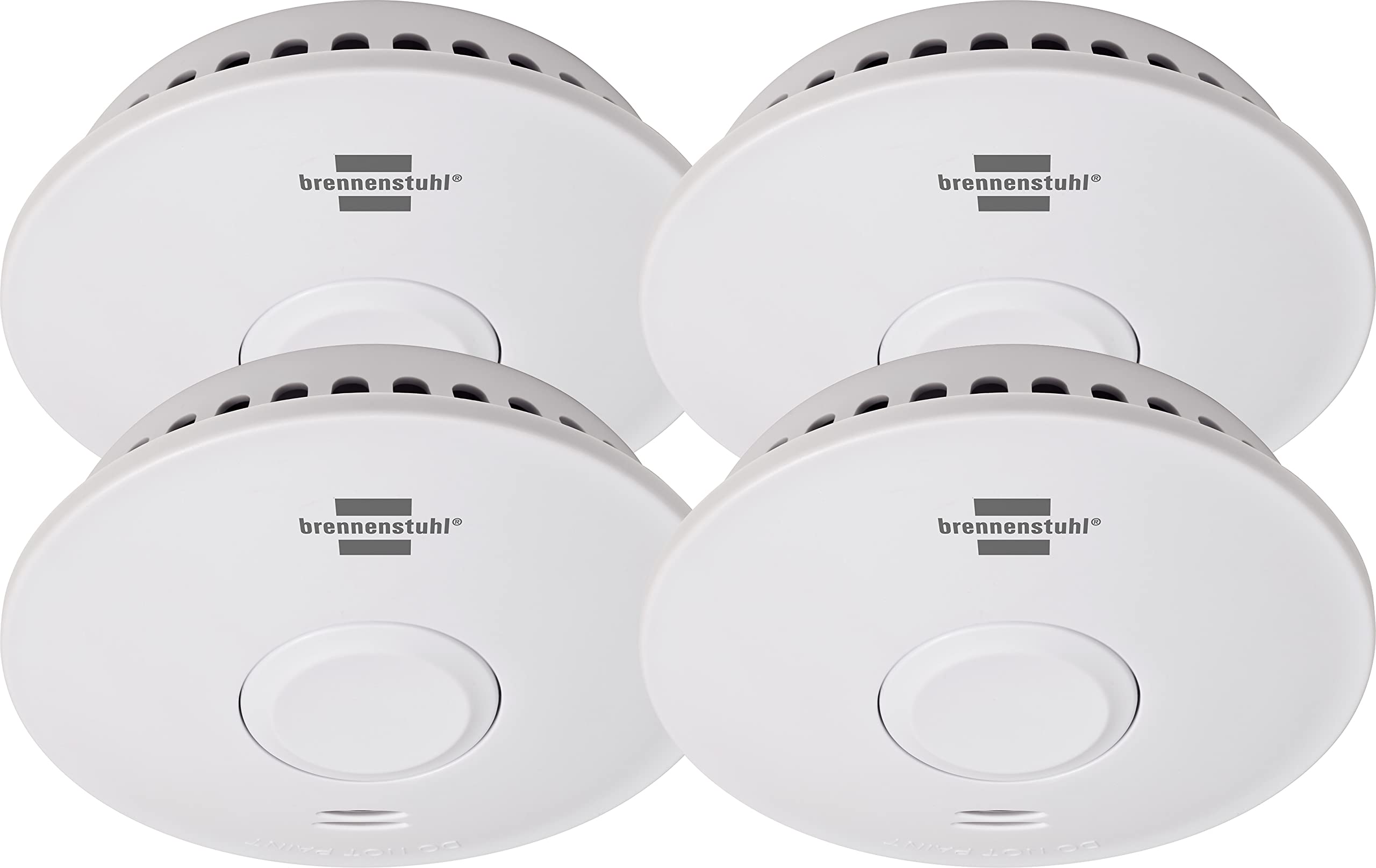 Brennenstuhl Rádiový hlásič dymu Rm L 3101, sada 4 ks, prepojiteľné