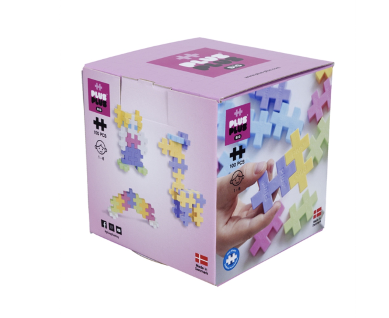 

Klocki Konstrukcyjne Plus-plus Midi Pastel 100 szt
