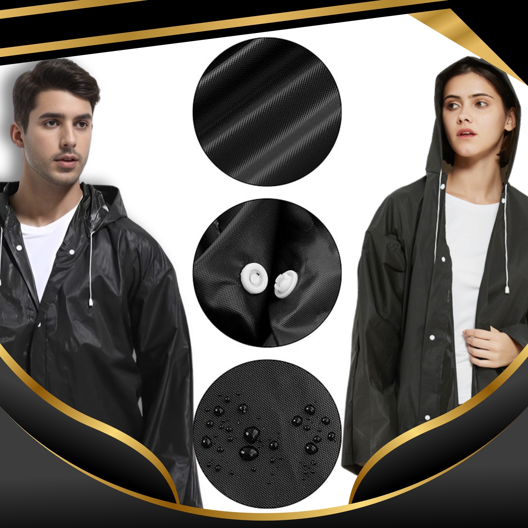 PŁASZCZ PRZECIWDESZCZOWY UNIWERSALNY PELERYNA PRZECIWDESZCZOWA Z KAPTUREM Płeć produkt uniseks