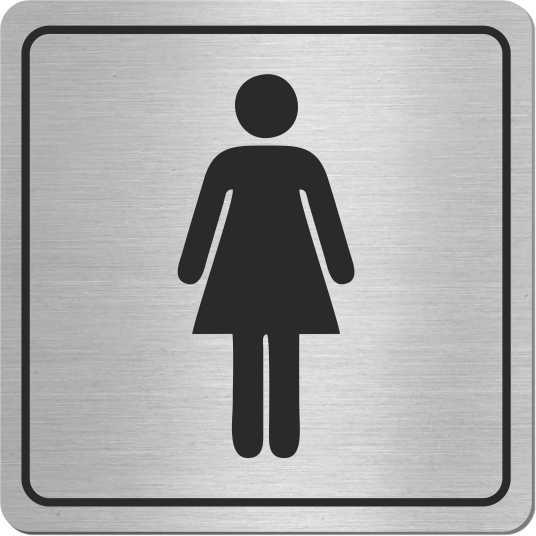 

Tabliczka Toaleta Damska Wc inox Stal Nierdzewna