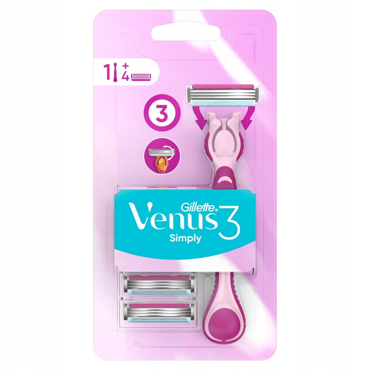 

Gillette Simply Venus 3 Maszynka do golenia 3+1