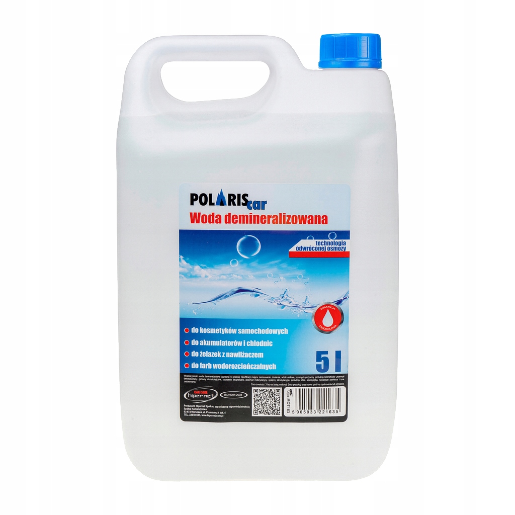 Деминерализованная вода Hypernet Polariscar 5 л