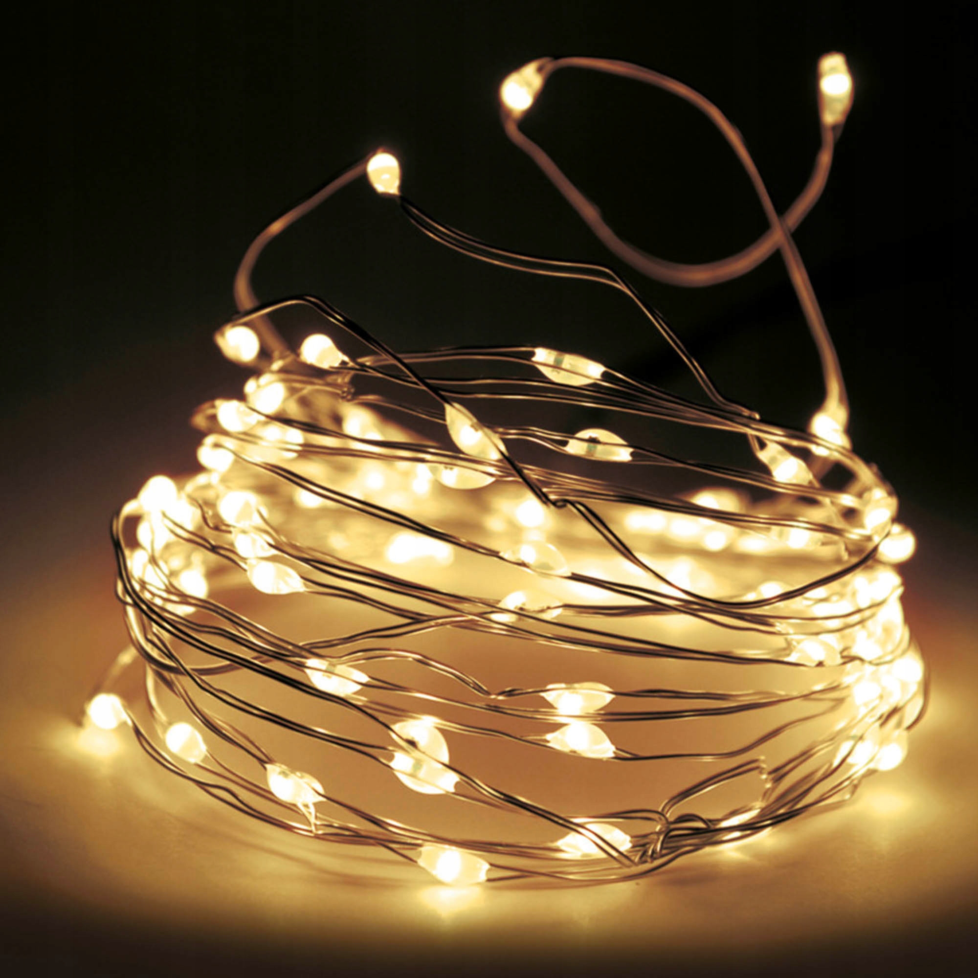 

Lampki Druciki Girlanda 40 Led Ciepłe Na Baterie