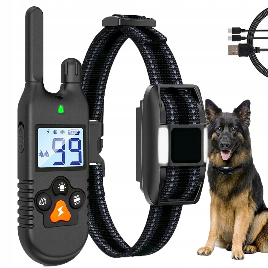 Levně Elektrický Výcvikový Obojek Pro Psa 900 M 900 M, 3 Režimy, Voděodolný Dálkové Ovládání
