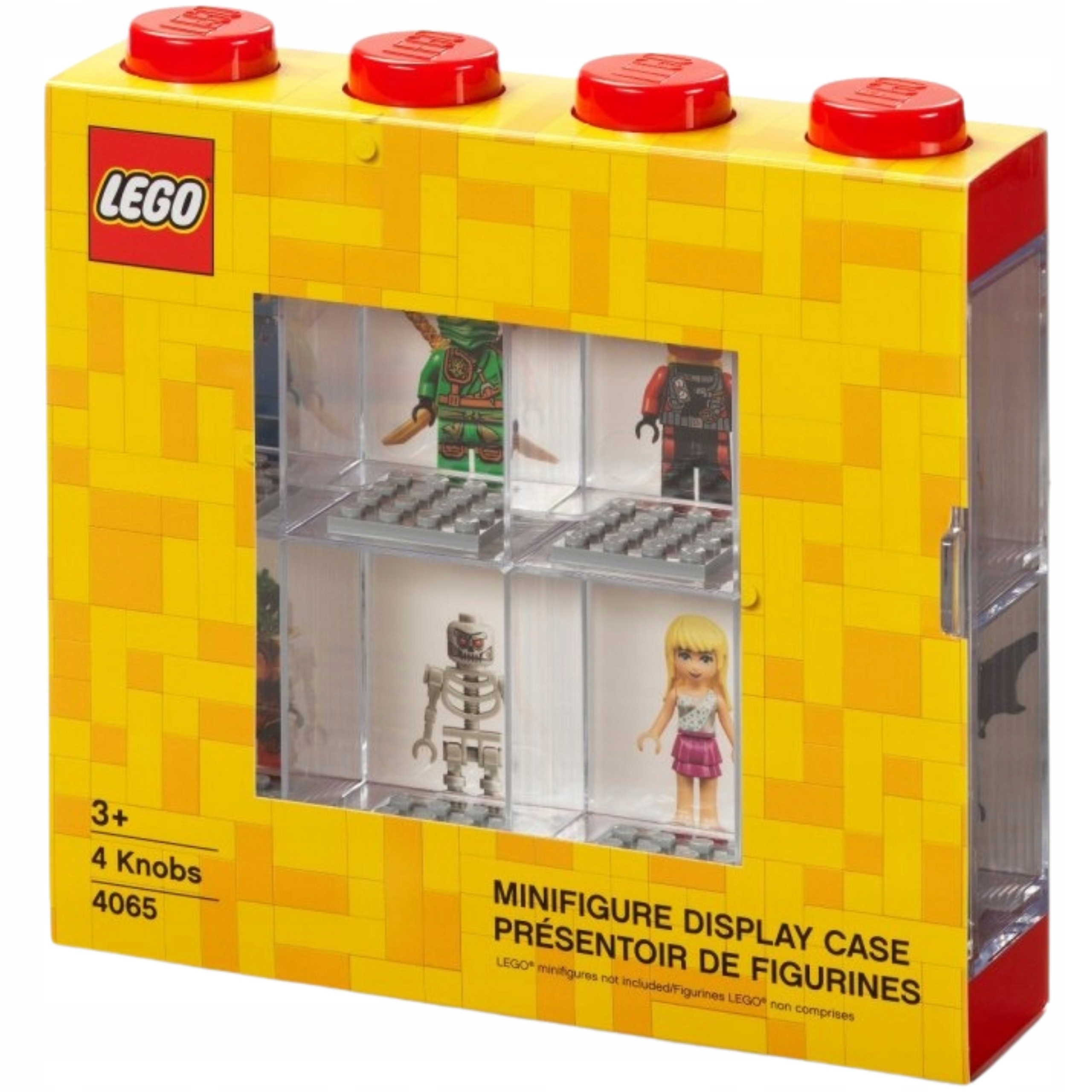 Lego Vitrína na 8 minifigurek Lego (Červená)