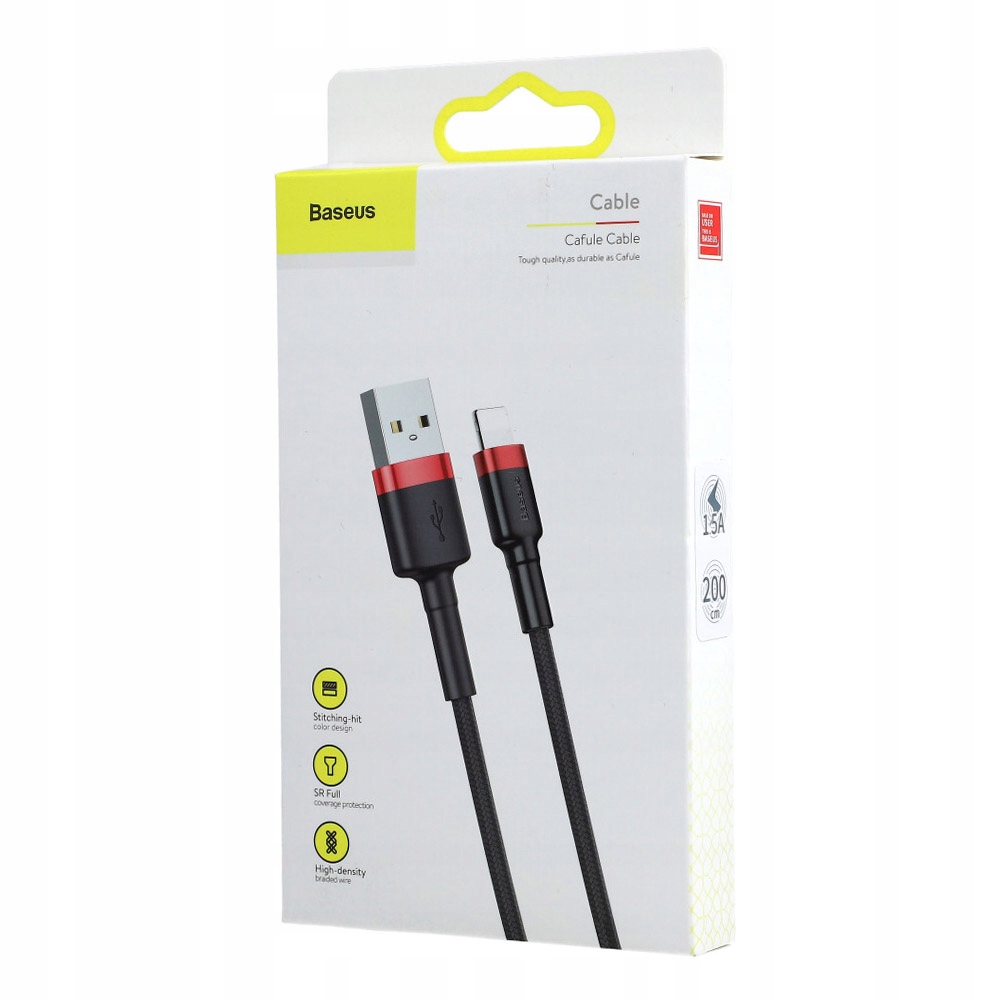 Kabel USB-A - Lightning Baseus Cafule, 1,5A, 2M Informacje o bezpieczeństwie CE