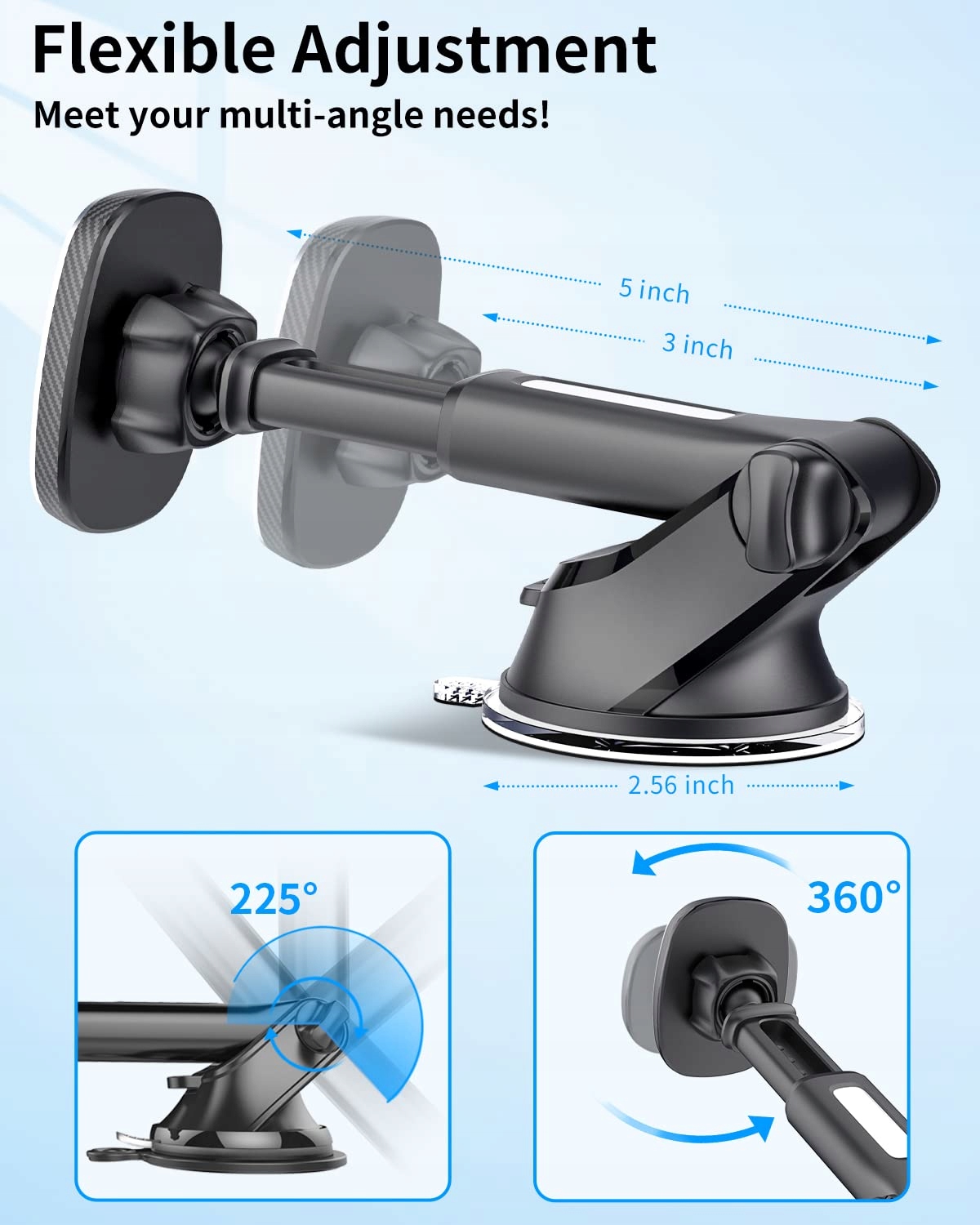APPS2CAR Magnetyczny Uchwyt Samochodowy Do Telefonu iPhone — miniatura 3