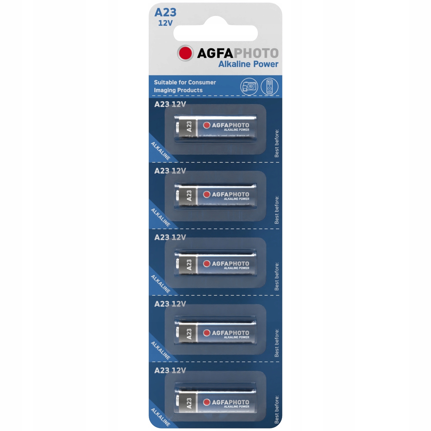 

5x Bateria Alarmowa Agfaphoto A23 LR23A 12V Alkali