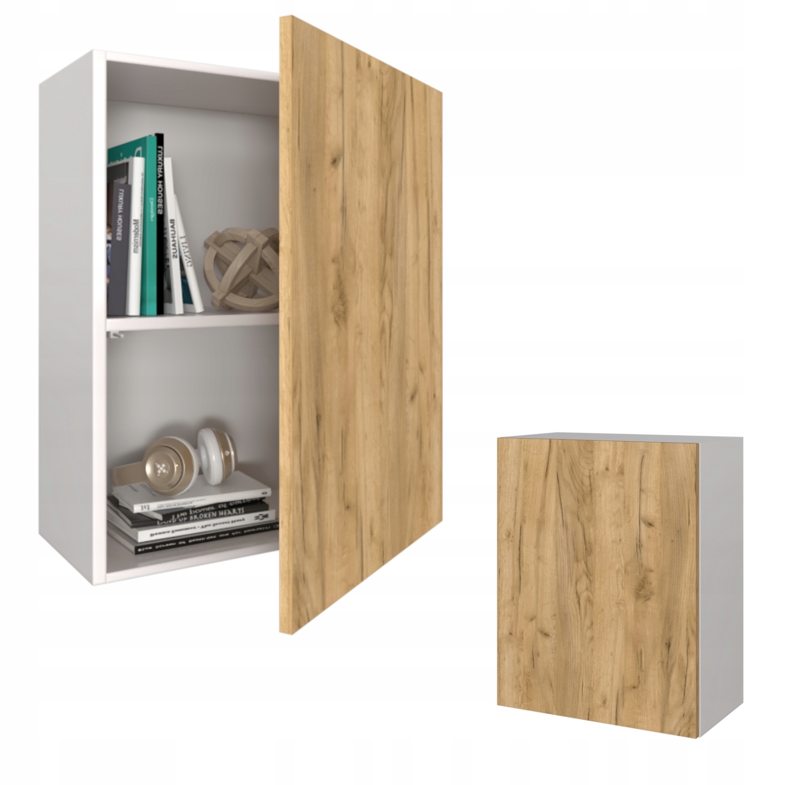 Závěsná skříňka do obývacího pokoje Skříňky do obývacího pokoje Police Karo 40 Bílá Mat Craft