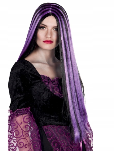 Dámská Paruka Umělé Vlasy Boland 70 CM Čarodějnice Karnevalový Ples Dlouhé
