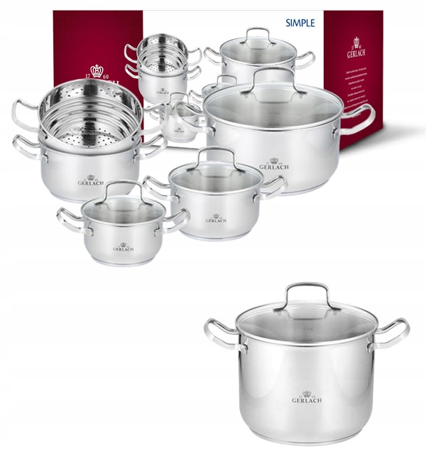 

Gerlach Simple Garnki 9EL+ Garnek 10 L 28 CM