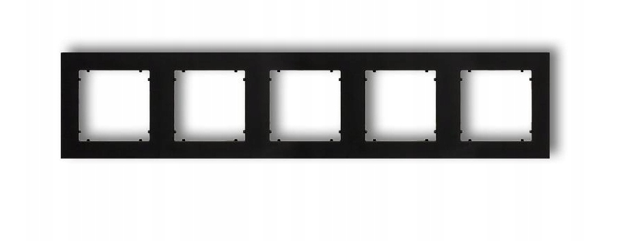 

Karlik Mini czarny mat ramka 5-krotna 12MR-5