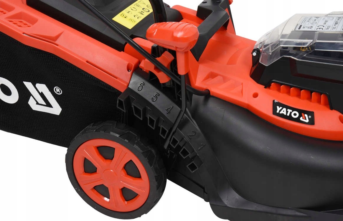 YATO KOSIARKA AKUMULATOROWA DO TRAWY KOSA 34cm 36V 2x2Ah KOSZ 35L REGULACJA Marka Yato