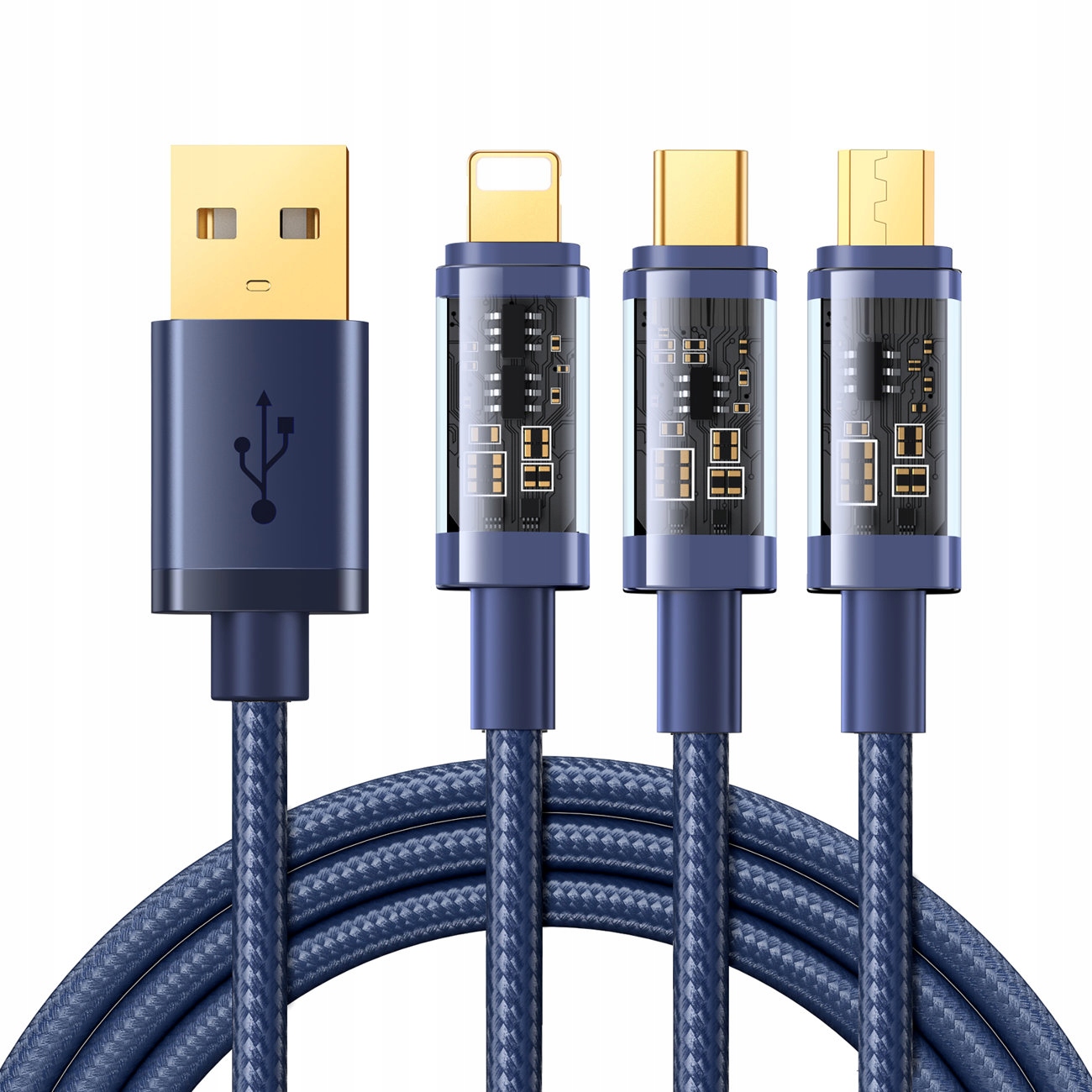 

Uniwersalny Kabel do ładowania telefonów 3w1