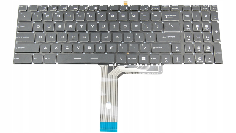 

Klawiatura Do Msi MS-16J5 MS-16J9 Led White