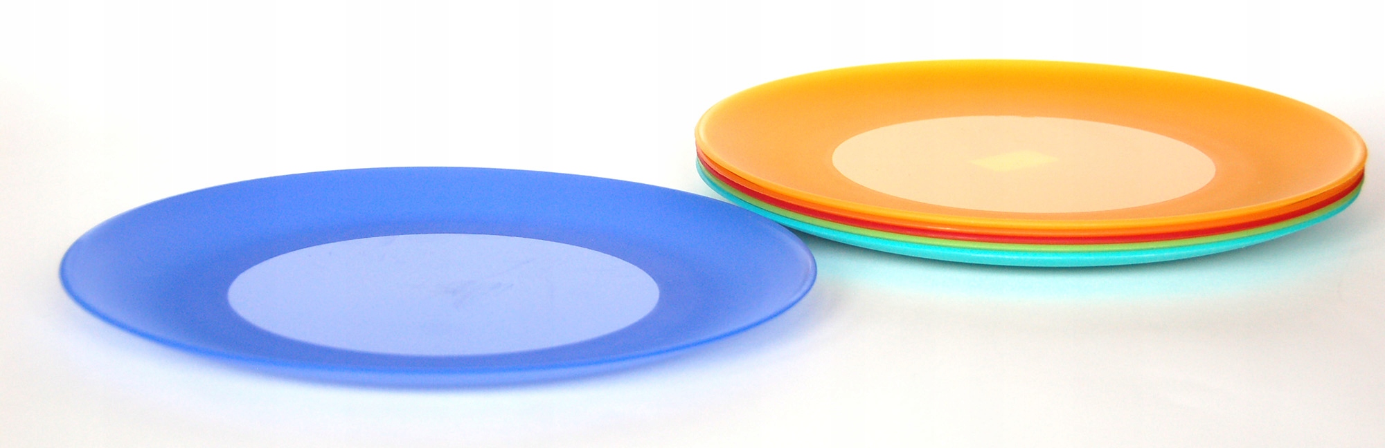 Talerze piknikowe plastikowe 26 cm 6 szt Model Weekend