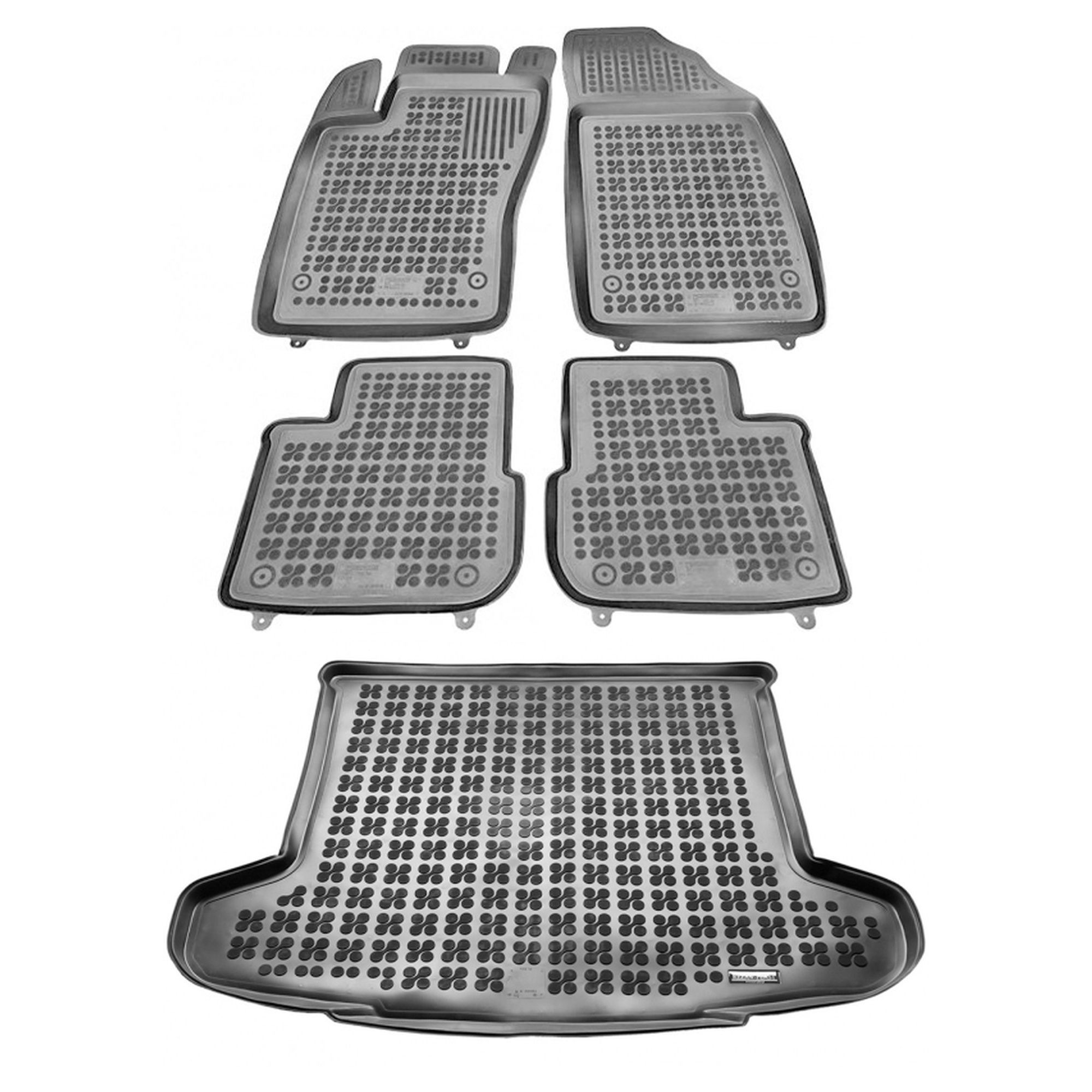 Gumová sada kobercov a rohoží Fiat Tipo od roku 2015 Sedan