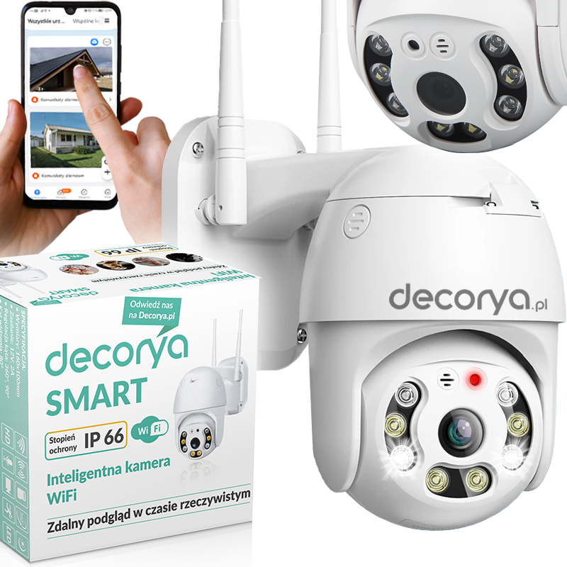 Wifi Ip Kamera Otočná Venkovní Full Hd Sledování Pohybu Detekce IP66