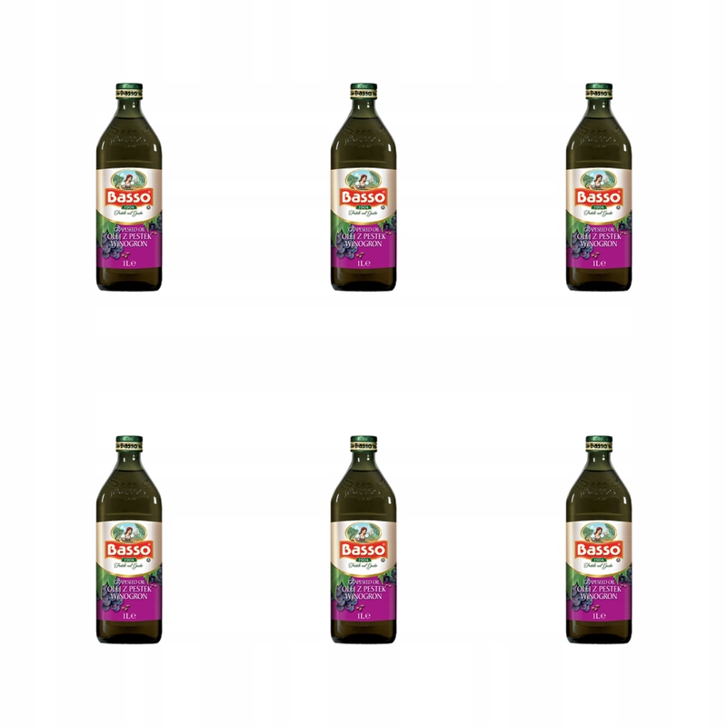 Basso Olej z hroznových jader 1,0 L X6