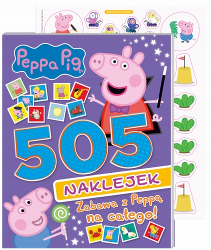 KSIĄŻECZKA ŚWINKA PEPPA 505 NAKLEJEK