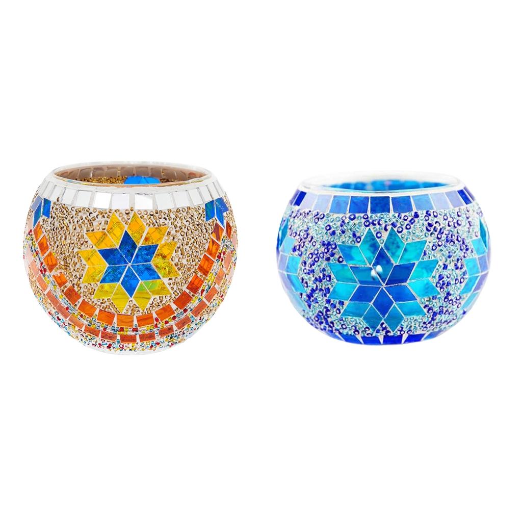 

2x Mozaikowy Świecznik Tealight do