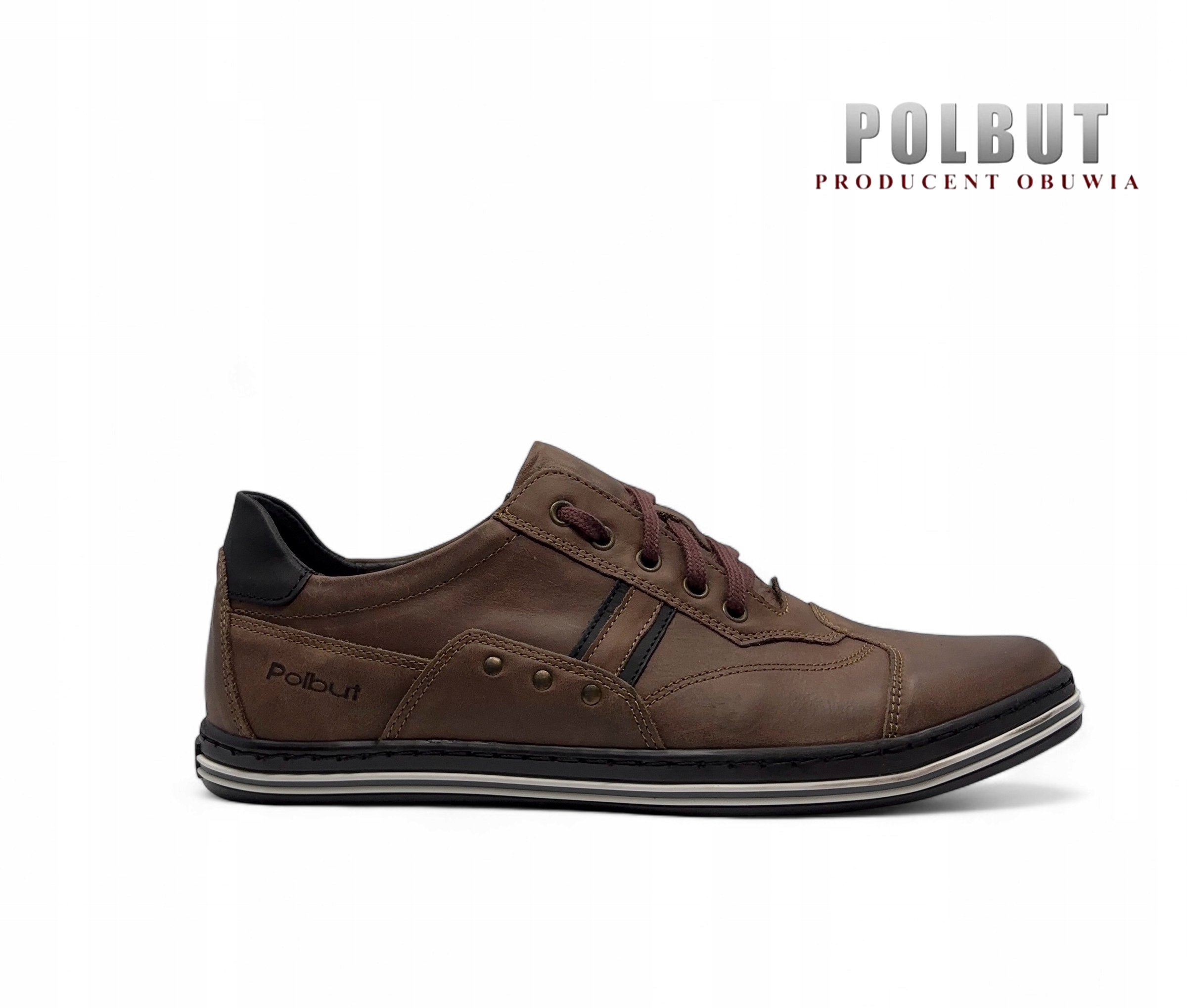 Pánské polobotky Polbut v hnědé barvě, velikost 44