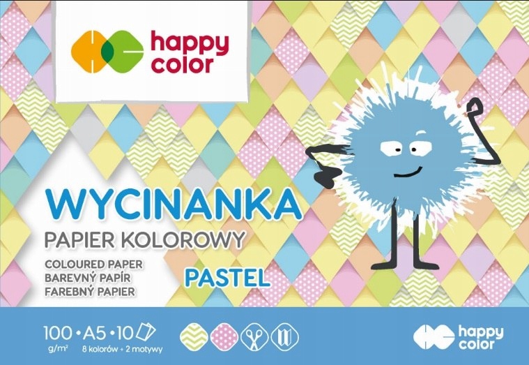 BLOK WYCINANKA HAPPY COLOR A5/10K PAPIER PASTELOWY Kod producenta HA 3710 1520-PA10