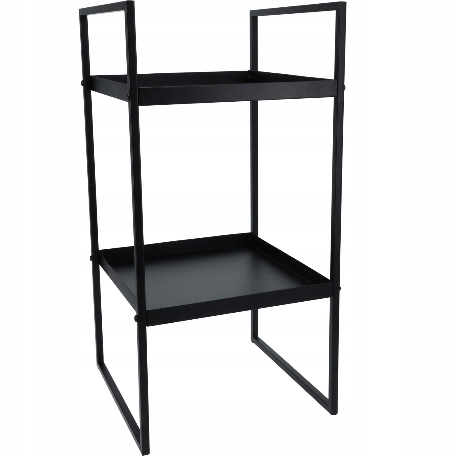 Kávový stolek kovový černý čtvercový 27 x 54 x 54 cm