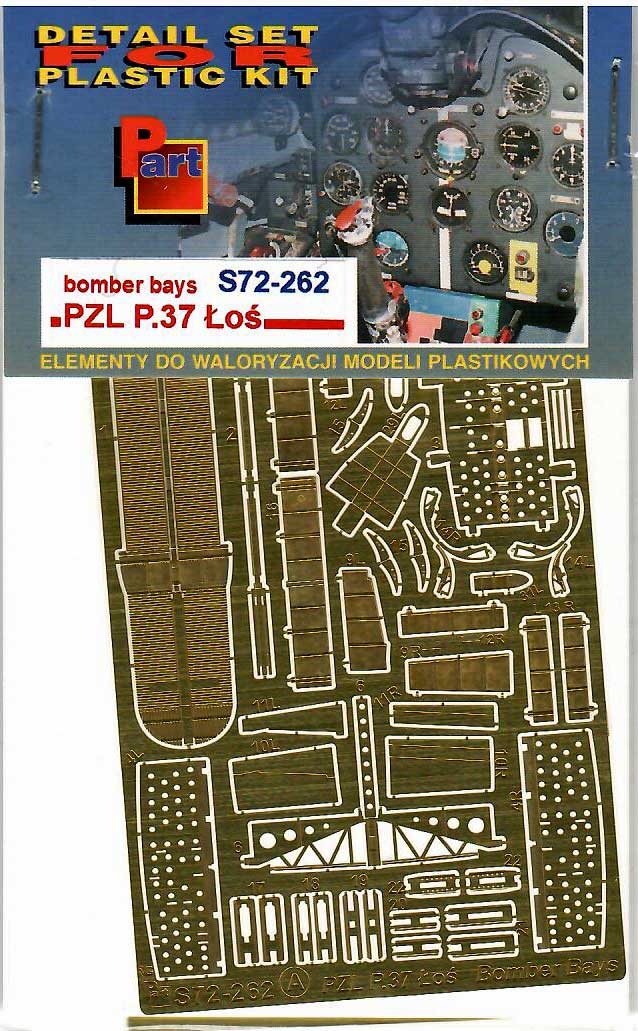 Part S72-262 1/72 Pzl P.37 Los bombardovací komory (ibg)